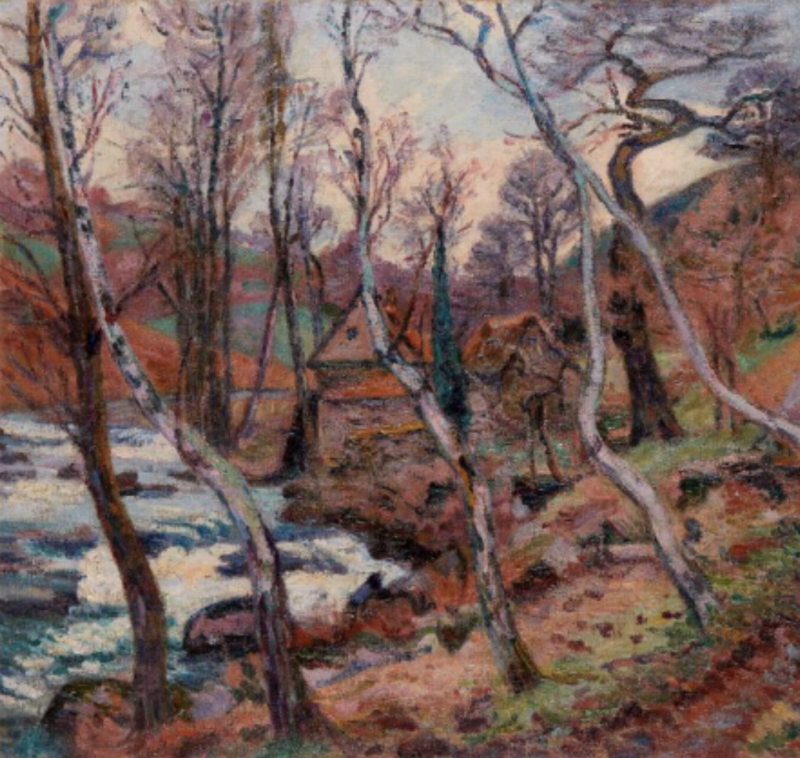 Armand Guillaumin (1841-1927) — Le Pont Corneille à Rouen au crépuscule