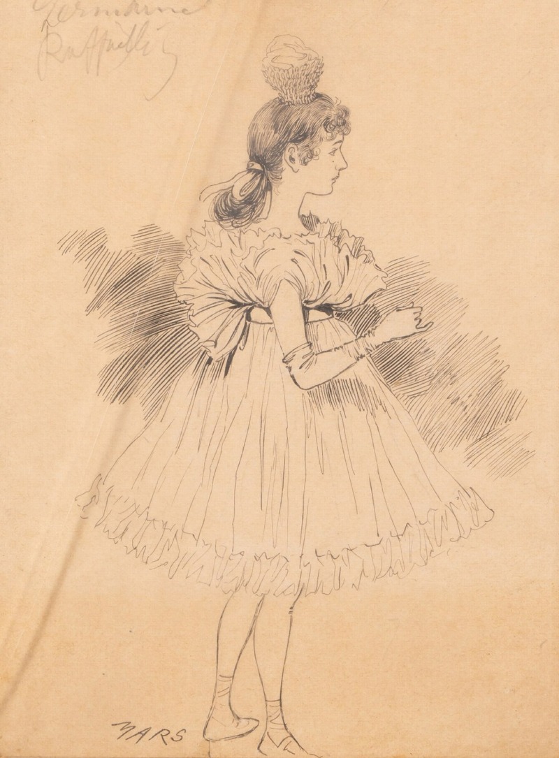 JEAN-FRANÇOIS RAFFAËLLI (1850-1924) — Portrait de Germaine en danseuse