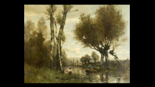 Paul Désiré TROUILLEBERT (1829-1900) — Deux pêcheurs sur la rivière