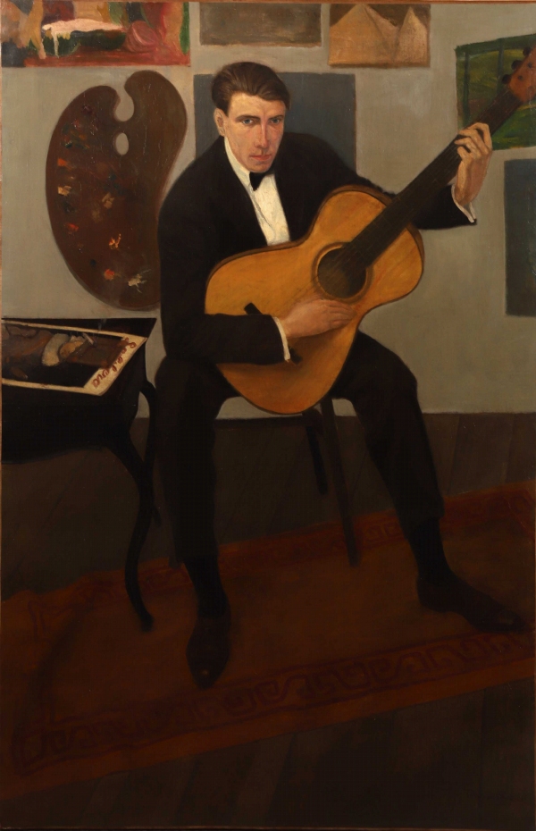 Ecole ESPAGNOLE du XXe siècle — Guitariste, VII - 20.