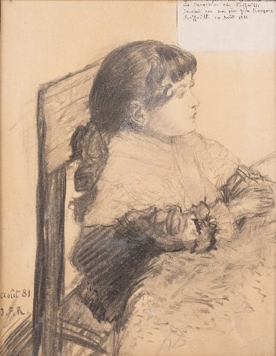 — Portrait enfant de Germaine Chevrier de Beauchesne, née Raffaëlli,