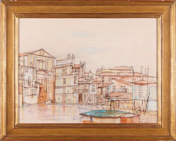 Jean CARZOU (1907-2000) — La Venise provençale (Martigues), 1958