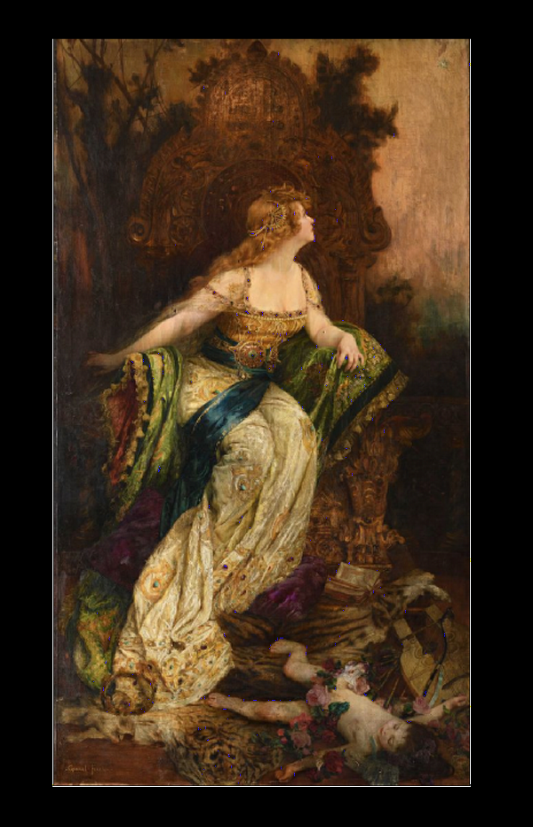 Gabriel FERRIER (1847-1914) — L'Espoir reste invincible. SPES INVICTA MANET (1895)