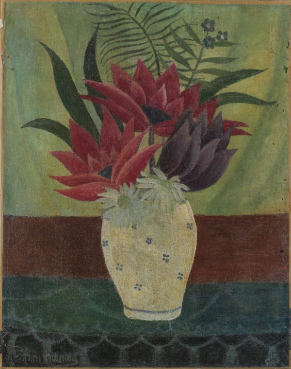 LE DOUANIER ROUSSEAU (1844-1910) — Vase de fleurs