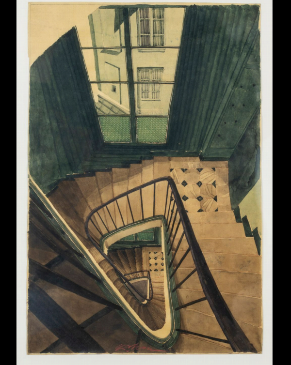 Sam SZAFRAN (1934-2019) — Escalier, 1990