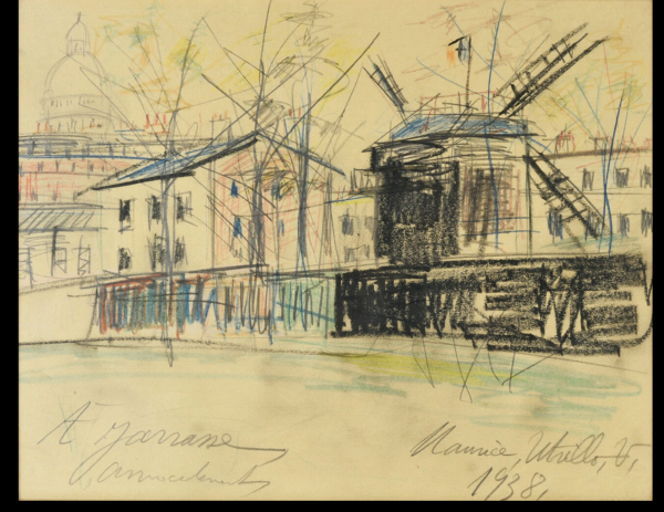 MAURICE UTRILLO (1883/1955) — Moulin à Montmartre