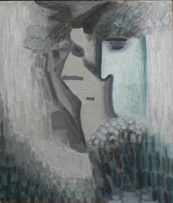 Serge CHARCHOUNE (1888-1975) — Triple portrait