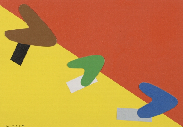 Jean LEGROS (1917-1981) — Maquette pour les Oiseaux, 1976