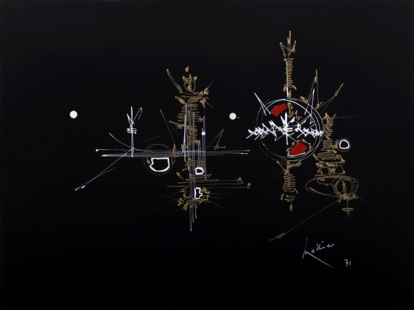 Georges MATHIEU (1921-2012) — \"Ennus\", 1971.