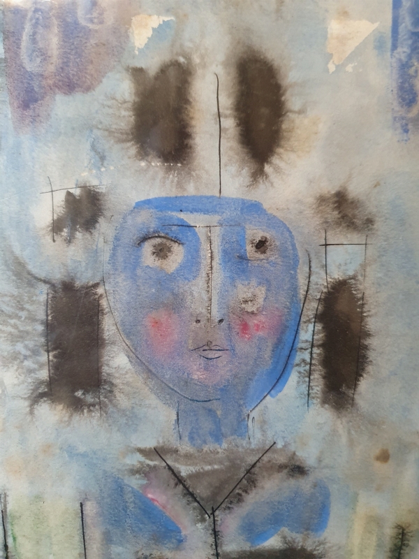 Daniel PANAGOPOULOS dit DANIL (1924-2008) — \"Visage bleu\"