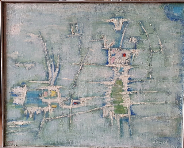 Daniel PANAGOPOULOS dit DANIL (1924-2008) — \"Enfant dans un jardin matinal\"