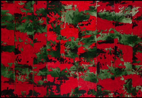 Claire PICHAUD (1935-2017) — Sans titre, 1988 Rouge vert