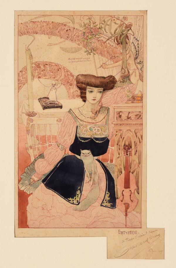 Gustave Adolphe MOSSA (1883-1971) — \"Énervement\", 1907