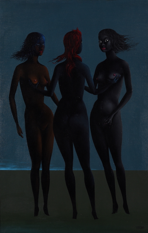 Félix LABISSE (1905-1982) — \"Vapula, Epanoemon et Sylphée\" 1976