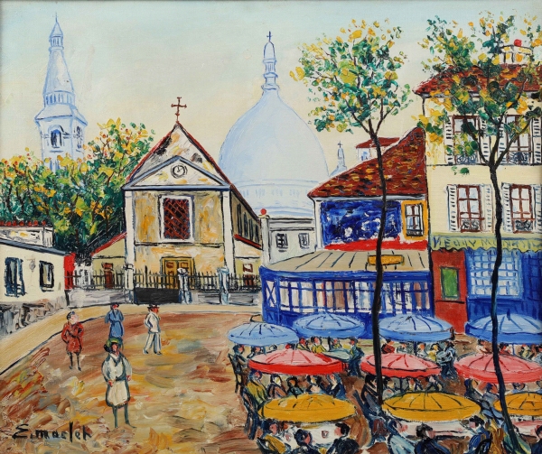 Élisée MACLET (1881-1962) — Place du Tertre, Montmartre