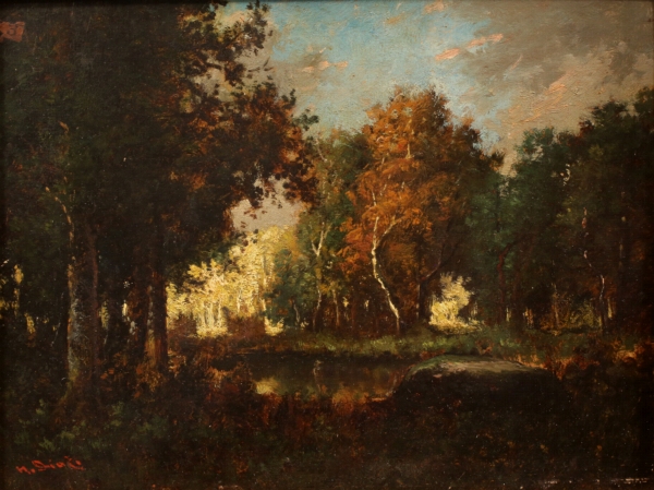 Pierre Narcisse Diaz de la Peña (1807–1876) — Mare et Clairière en forêt, circa 1850