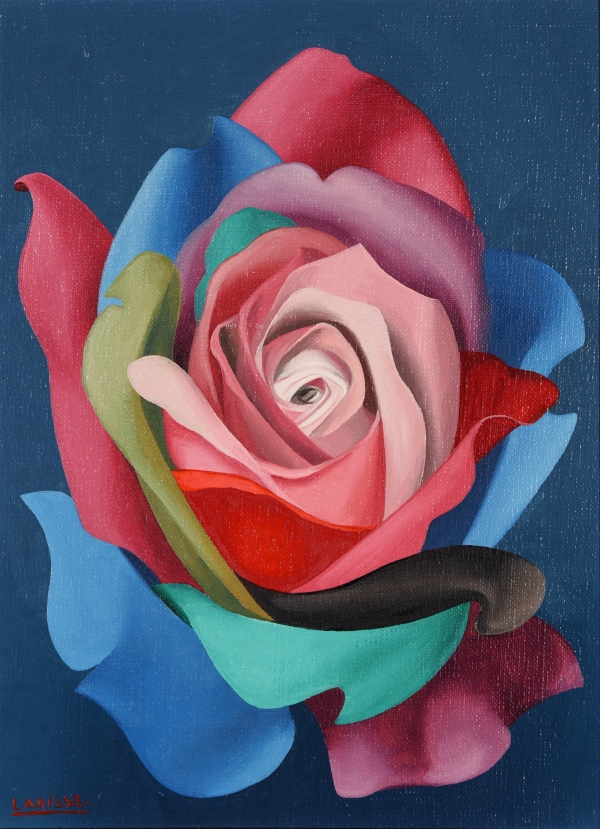 Félix LABISSE (1905-1982) — \"La rose folle\" 1972