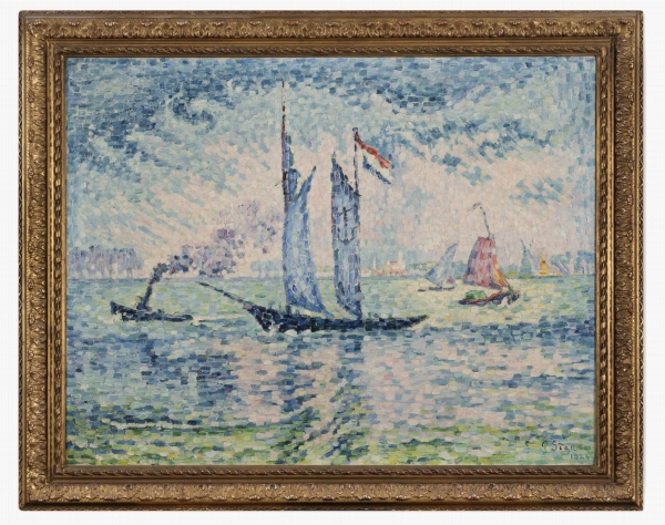 Paul SIGNAC (1863-1935) — Pilote de la Meuse, 1924.