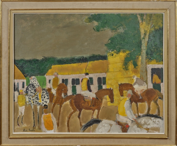 André BRASILIER (1929) — Le Polo de Bagatelle, 1962