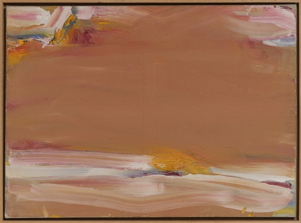 Olivier DEBRÉ (1920-1999) — Loire, ocre-rose, taches jaunes, 1972