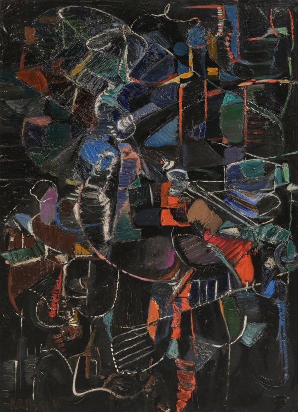 André LANSKOY [FRANCE-RUSSIE] (1902-1976) — Composition, circa 1956-1957