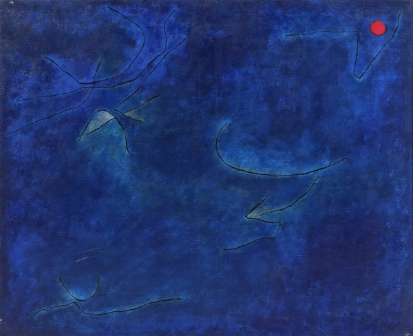 Gustave SINGIER [FRANCE-BELGIQUE] (1909-1984) — Les Maures- Nuit- II, 1961