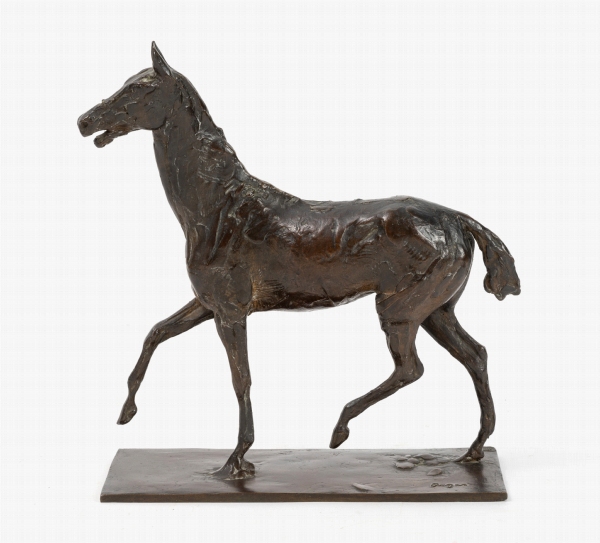 Edgard DEGAS (1834-1917) — Cheval marchant au pas relevé.