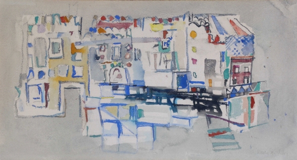 Maria Helena VIEIRA DA SILVA (1908-1992) — Les maisons, 1949