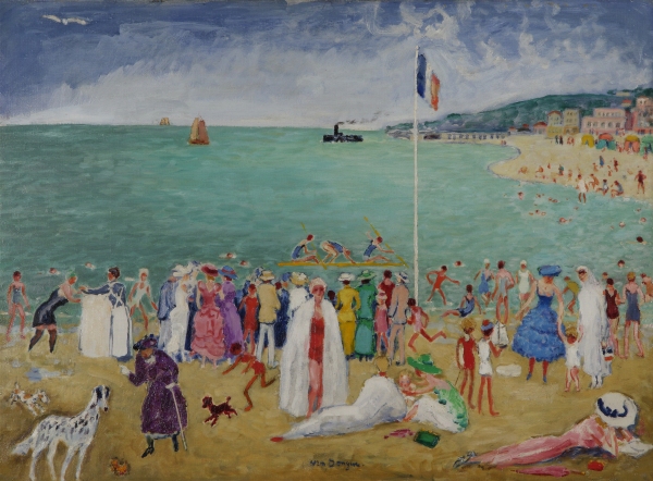 Kees Van DONGEN (1877 1968) — Les Beaux Jours, Plage de Deauville, circa 1948-1952