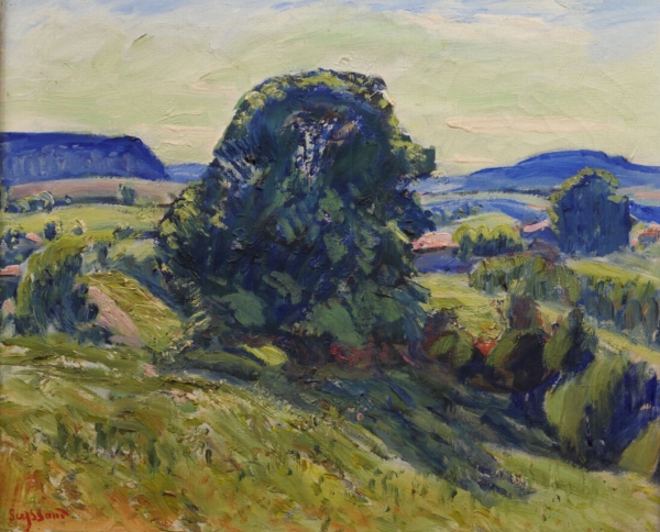 René SEYSSAUD (1867-1952) —  Paysage au tilleul