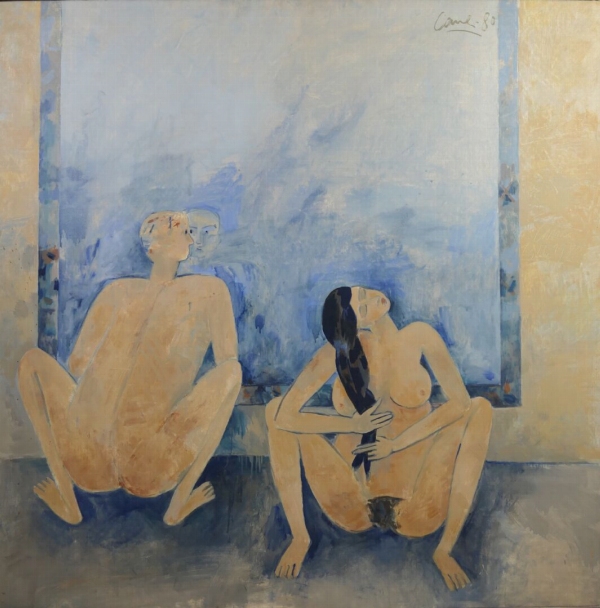 Louis CANE (1943) —  Miroir, une femme, un homme