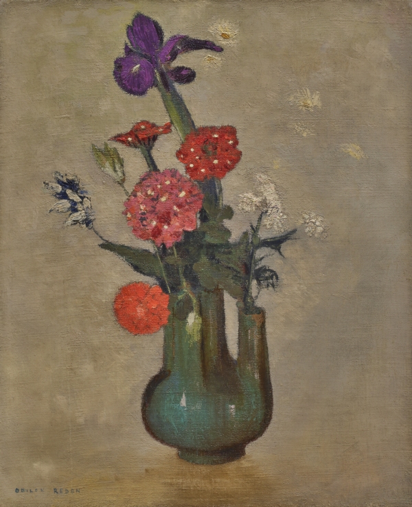 Odilon REDON (1840-1916) — Vase de fleurs, circa 1910