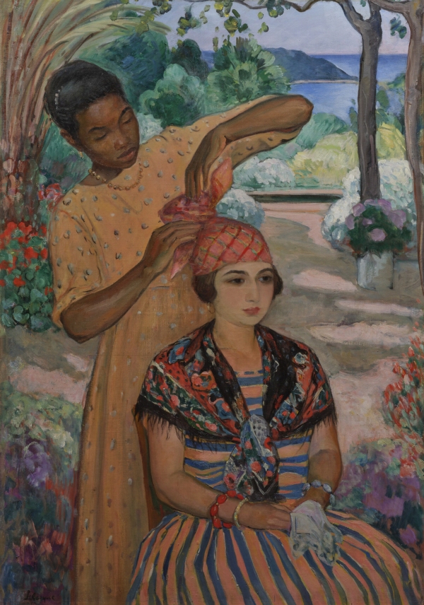 Henri LEBASQUE (1865 -1937) — La toilette, Le Pradet, 1923