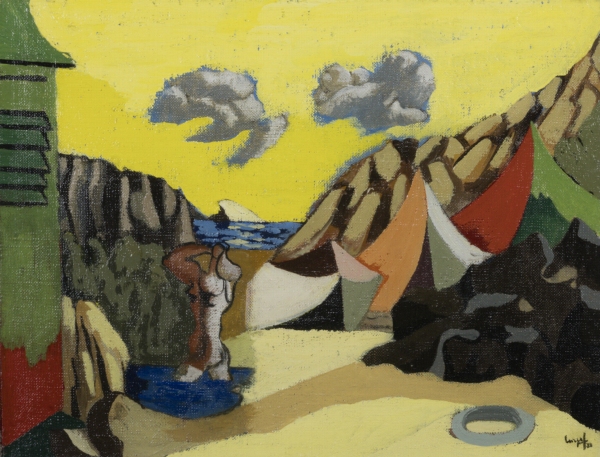 Jean LURCAT (1892-1966) — Baigneuse dans un paysage, 1931