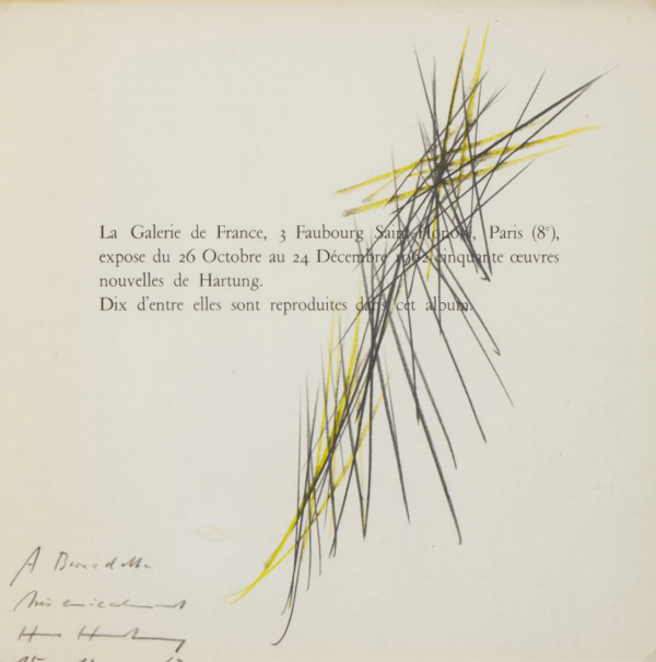Hans HARTUNG (1904-1989) — Sans titre, 1962