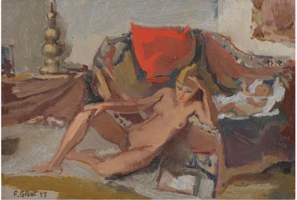 Françoise GILOT (1921-2023) — L’artiste et sa fille, 1957