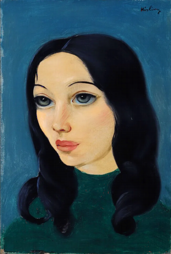 Moïse KISLING (1891 - 1953) — Jeune fille au pull vert