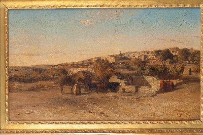 — Halte des chameliers devant Nazareth