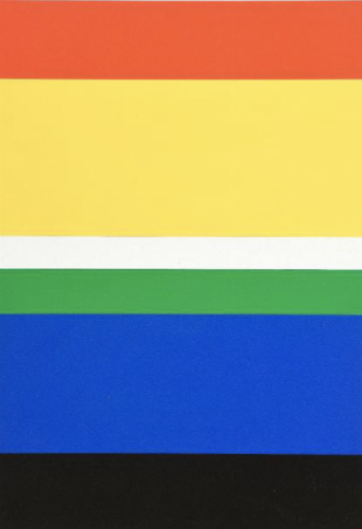  — Maquette pour toile à bandes