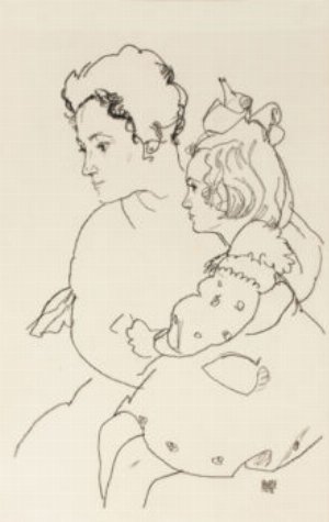 Portrait de Mme Grünwald et de sa fille (Hélène et Lennie)