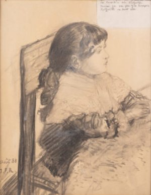  — Portrait enfant de Germaine Chevrier de Beauchesne, née Raffaëlli,