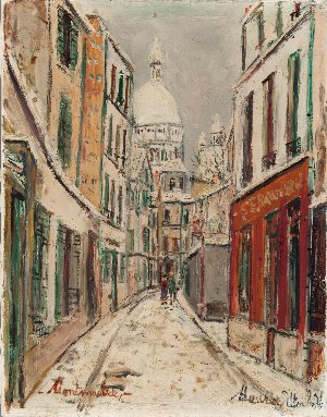 Rue Saint-Rustique à Montmartre
