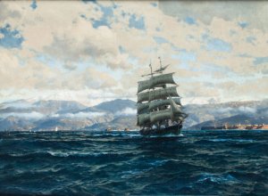 Trois-mâts devant la pointe de la quarantaine, Beyrouth